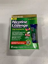 Mint Nicotine Lozenge, 4mg, Stop Smoking Aid, 81 Count