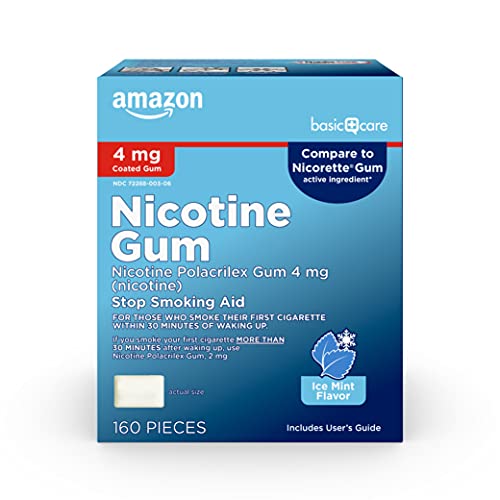 Ice Mint Coated Nicotine Gum, 160 Count