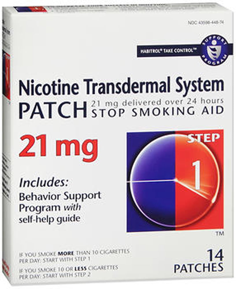 Habitrol Step 1 Nicotine Transdermal Patches, 21mg, 14ct