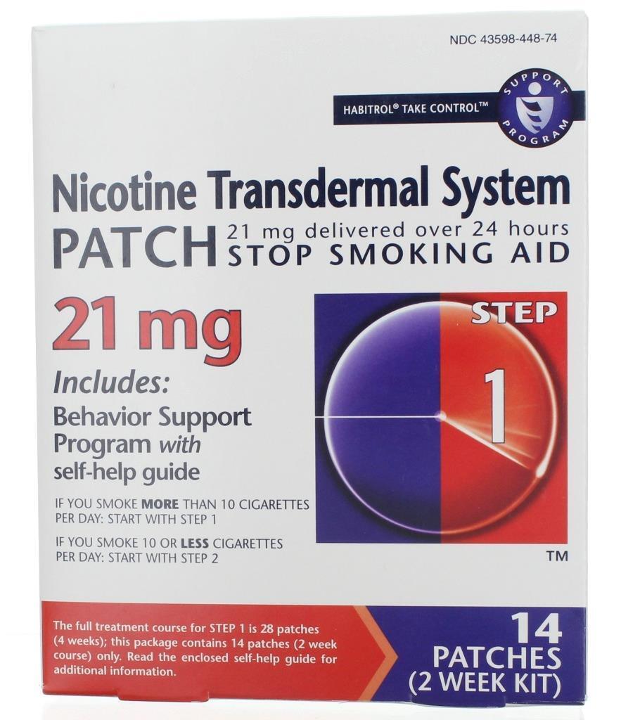 Habitrol Step 1 Nicotine Transdermal Patches, 21mg, 14ct