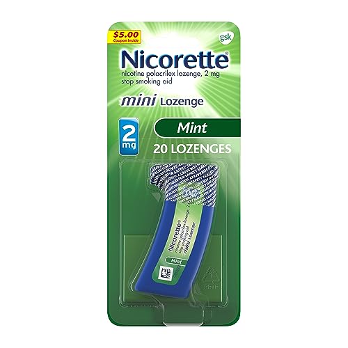 Nicorette Mint 2mg Lozenges for Quitting Smoking, 20ct