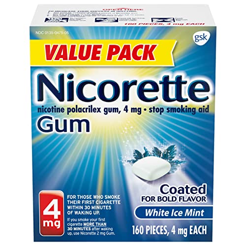 Nicorette 4mg Nicotine Gum - White Ice Mint