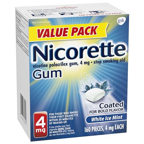 Nicorette 4mg Nicotine Gum - White Ice Mint
