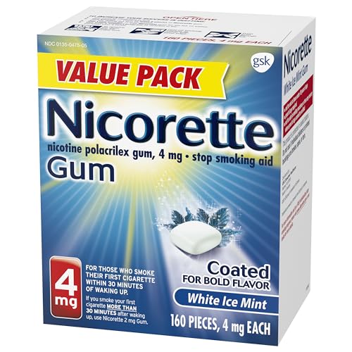 Nicorette 4mg Nicotine Gum - White Ice Mint