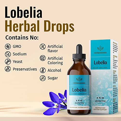 Organic Lobelia Tincture - Alcohol-Free - Vegan - 4oz