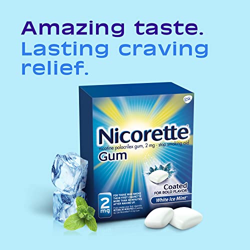 Nicorette 2mg Nicotine Gum - White Ice Mint