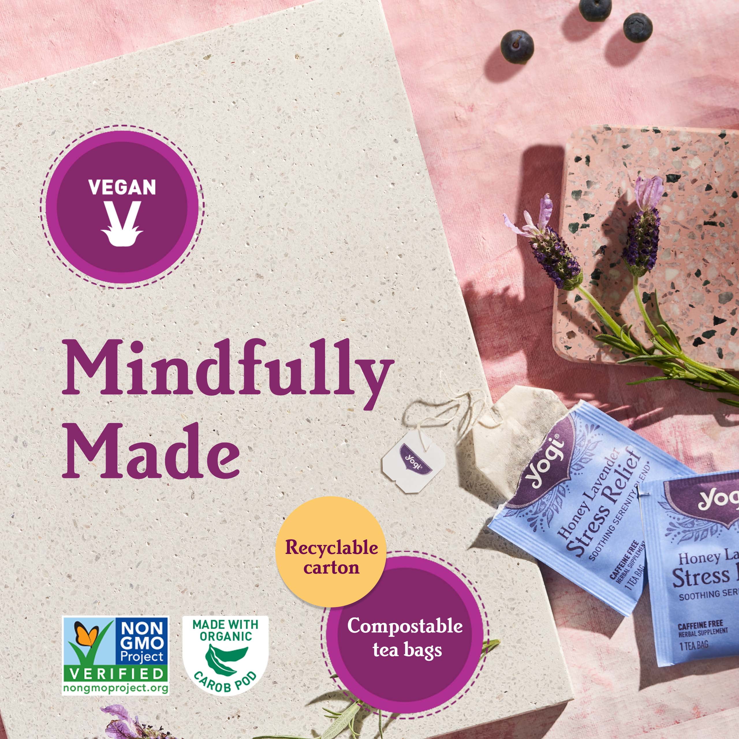 Yogi Tea Kava Stress Relief Herbal Tea, 16 Bags