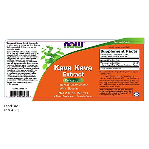Kava Kava Liquid Extract for Relaxation - 2oz