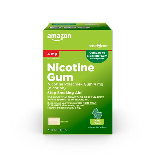 Nicotine Gum 4mg, Mint Flavor, 310 Pieces