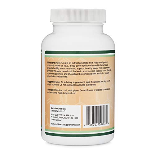 High potency Kava Kava Capsules, 1,000mg, 120 ct