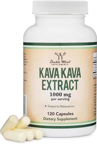 High potency Kava Kava Capsules, 1,000mg, 120 ct