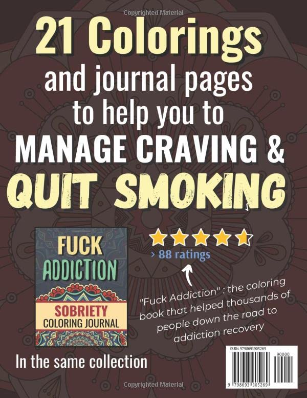 21-Day Quit Smoking Workbook and Inspiring Coloring Book