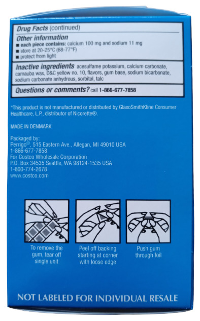 Nicotine Gum - 190 Pieces, 4mg - Stop Smoking