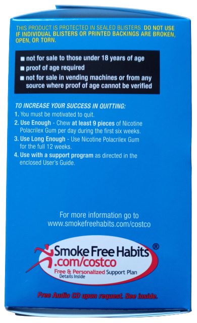 Nicotine Gum - 190 Pieces, 4mg - Stop Smoking