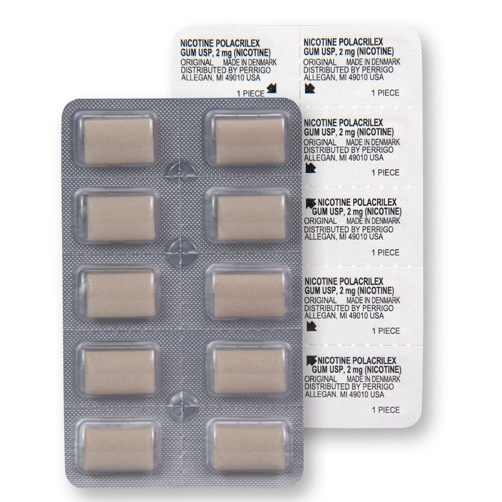 GoodSense Nicotine Gum 2mg, Original Non-Coated, 100 Ct