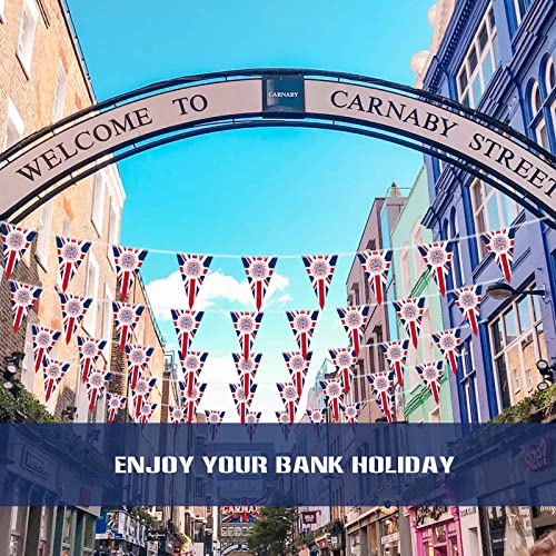 King Charles III Union Jack Bunting Decorations