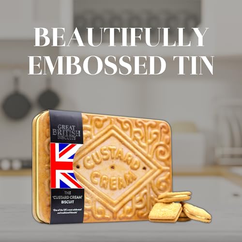 Custard Cream Biscuit Tin - British Gift Set