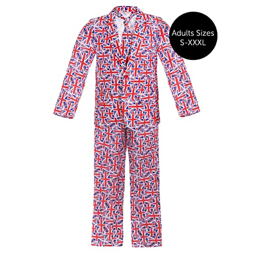Union Jack Suit, Jacket and Trousers - All Sizes
