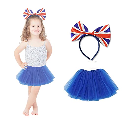 Lizzy Kids Union Jack Tutu Costume - Royal Party