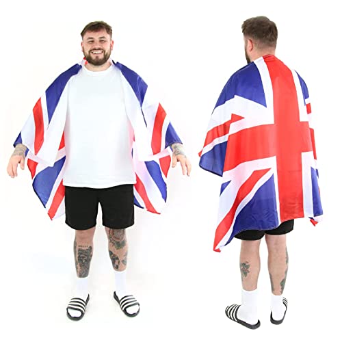 Union Jack Flag Cape - Pack of 1