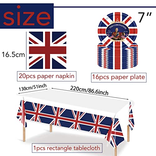 King Charles III Coronation Party Tableware Set