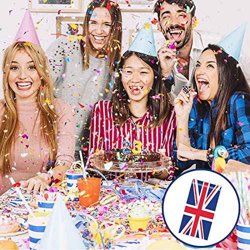 YAAVAAW 130*220cm King Charles III Coronation Decorations Tablecloth Union Jack Flag Plastic Tablecover,Great British UK Tablecloth for King Charles the Third Street Party,Union Jack Party Supplies