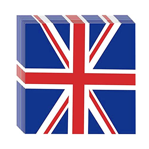 Royal Coronation 50 PCS Party Set with Union Jack Tableware