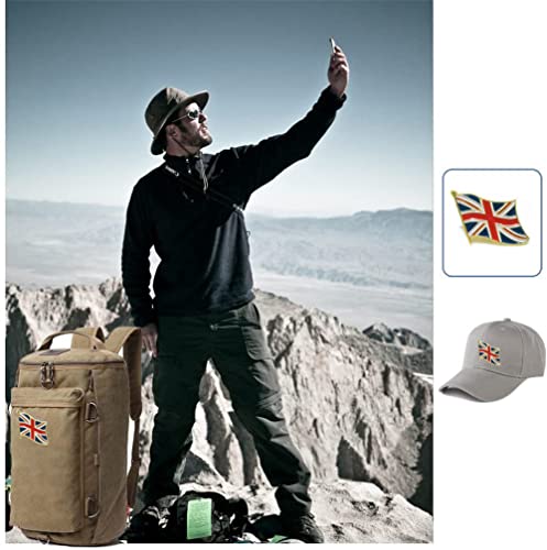 Set of 5 Union Jack Flag Brooches