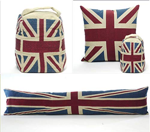 Vintage Union Jack Cushions with Pad Set