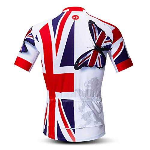 Union Jack Men's Cycling Top - White