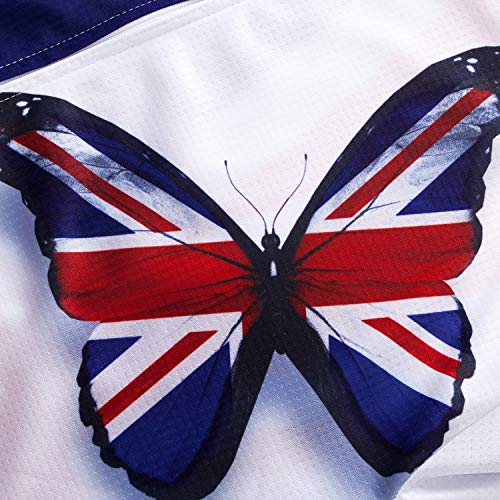 Union Jack Men's Cycling Top - White