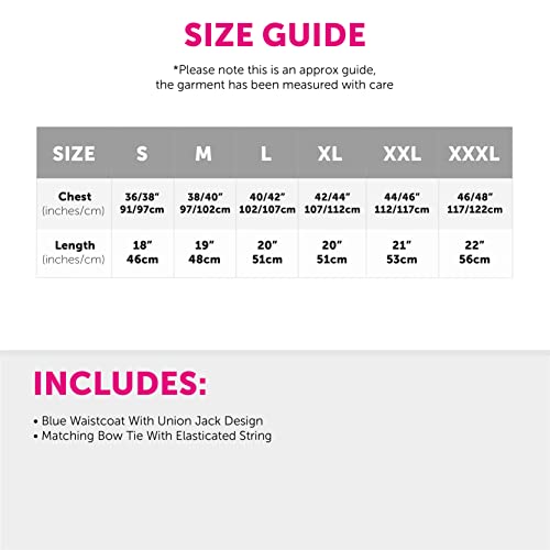 Union Jack Bowtie and Waistcoat - XXL