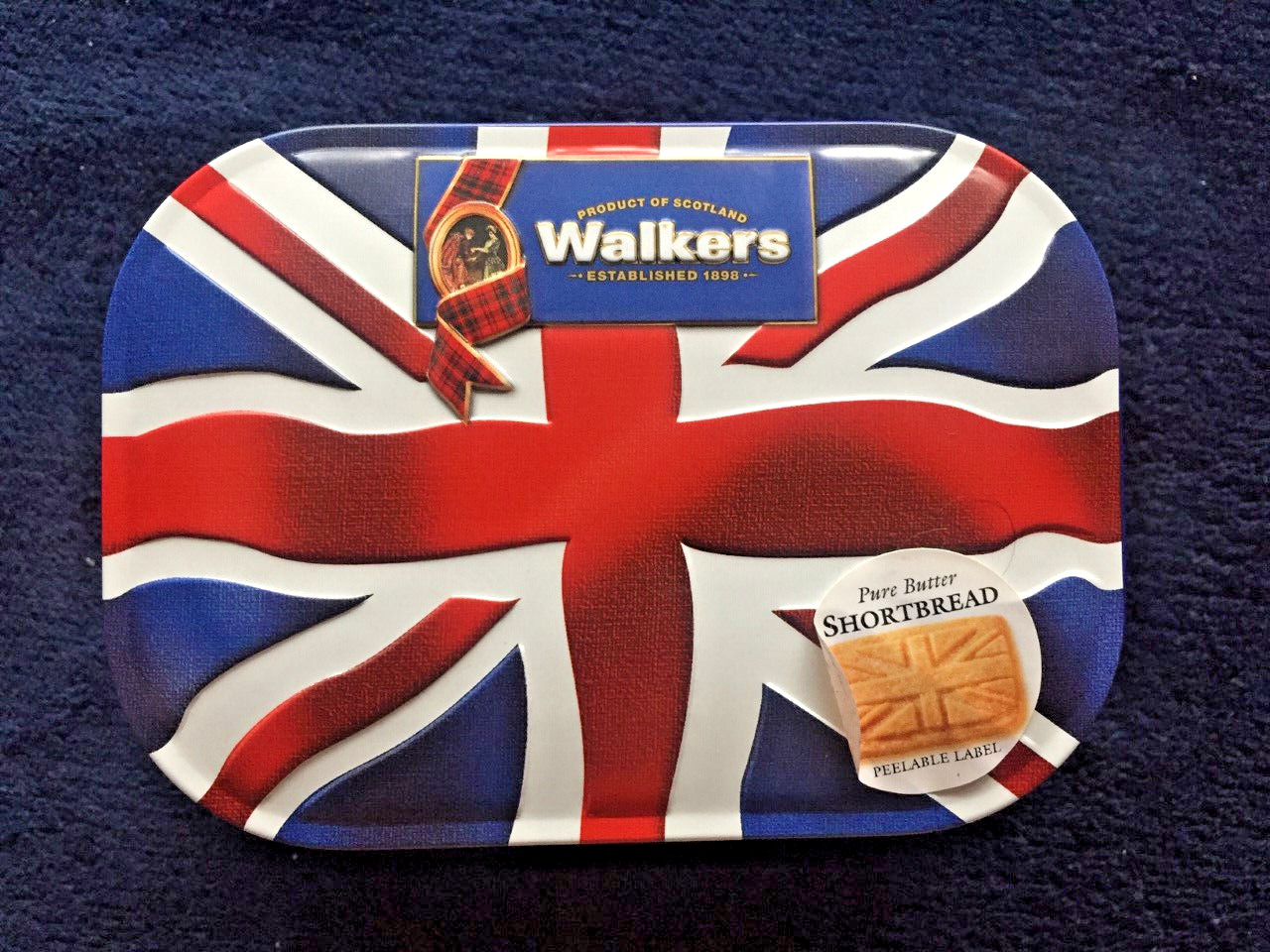 Union Jack Embossed Shortbread Tin