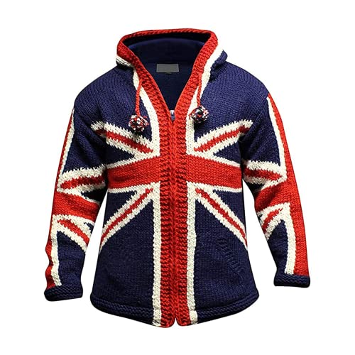Union Jack Hoodie Jacket for Men