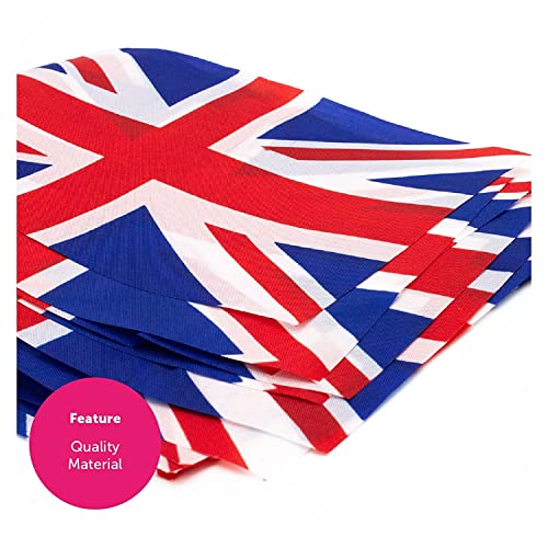 Plastic All Weather Union Jack Bunting - 30m I 100ft I 72 Flags