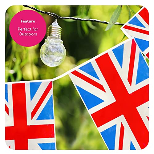 Plastic All Weather Union Jack Bunting - 30m I 100ft I 72 Flags