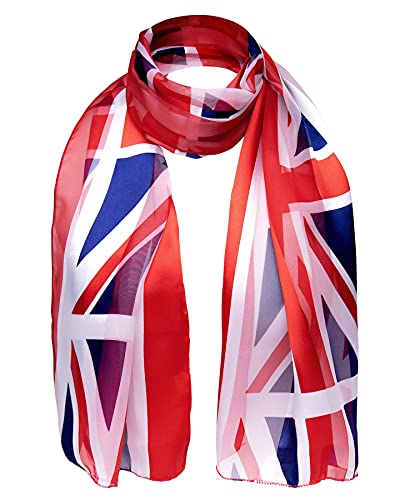 Union Jack Satin Silky Scarf