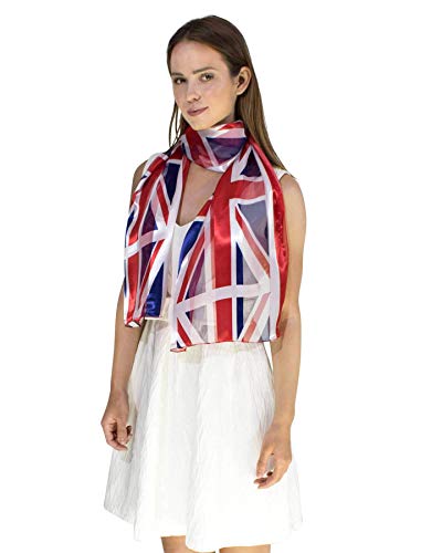 Union Jack Satin Silky Scarf