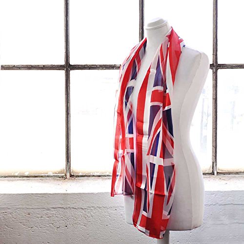Union Jack Satin Silky Scarf