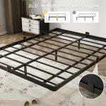 Smart Full Size Floating Bed Frame with LED Lights