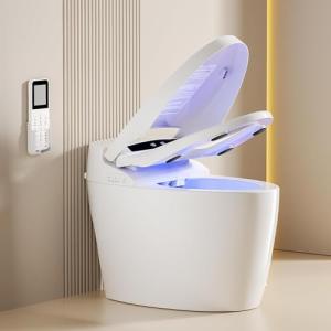 Smart Tankless Toilet with Bidet and Heated Seat