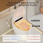 Smart Tankless Toilet with Bidet and Heated Seat