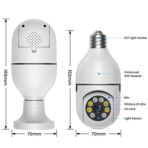 1080P Wireless Tuck Light Bulb Camera