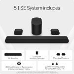 VIZIO 5.1 Surround Sound Bar with Wireless Subwoofer