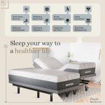 Sven & Son Adjustable Bed Base with Massage & USB