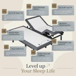 Sven & Son Adjustable Bed Base with Massage & USB