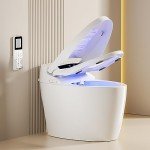 Smart Tankless Toilet with Bidet and Heated Seat