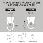 Smart Heated Bidet Toilet Seat with Night Light