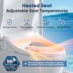 Smart Heated Bidet Toilet Seat with Dryer