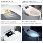 Smart Heated Bidet Toilet Seat with Night Light